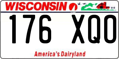 WI license plate 176XQO