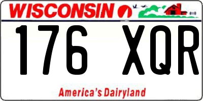 WI license plate 176XQR
