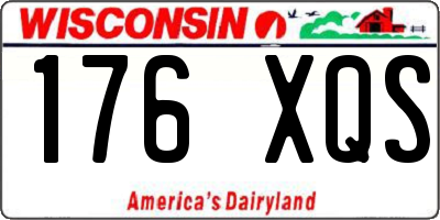 WI license plate 176XQS