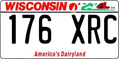 WI license plate 176XRC