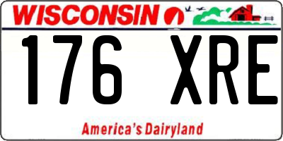 WI license plate 176XRE
