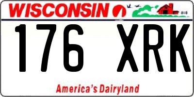 WI license plate 176XRK