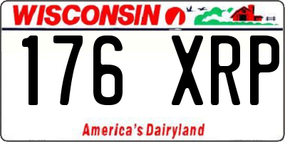 WI license plate 176XRP