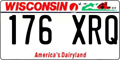 WI license plate 176XRQ