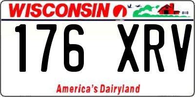 WI license plate 176XRV