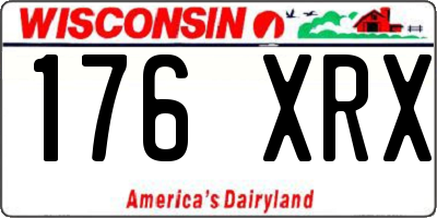 WI license plate 176XRX