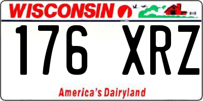 WI license plate 176XRZ