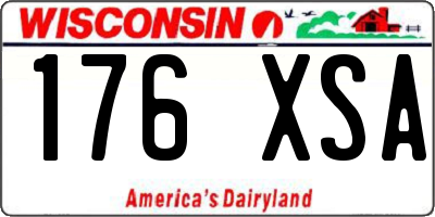 WI license plate 176XSA