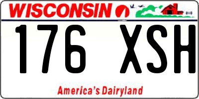 WI license plate 176XSH