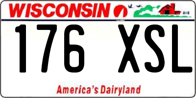 WI license plate 176XSL