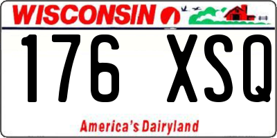 WI license plate 176XSQ