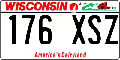 WI license plate 176XSZ