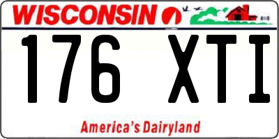 WI license plate 176XTI