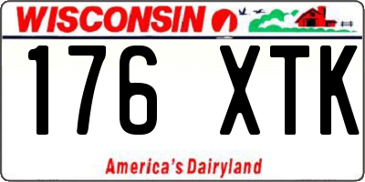 WI license plate 176XTK