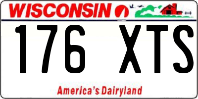 WI license plate 176XTS