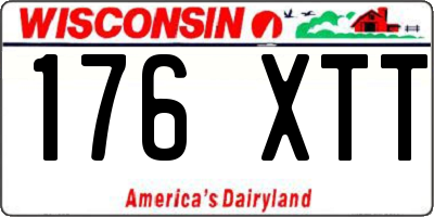 WI license plate 176XTT
