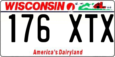 WI license plate 176XTX
