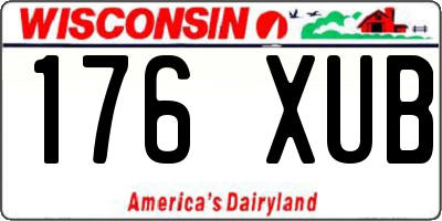 WI license plate 176XUB