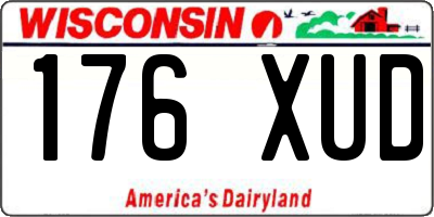 WI license plate 176XUD