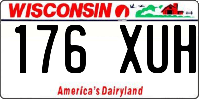 WI license plate 176XUH