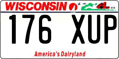 WI license plate 176XUP