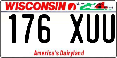 WI license plate 176XUU
