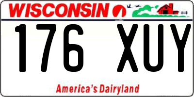 WI license plate 176XUY