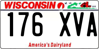 WI license plate 176XVA