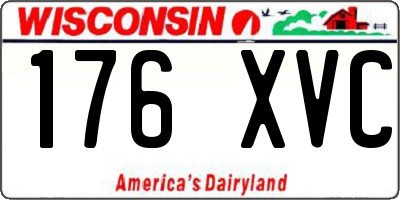 WI license plate 176XVC