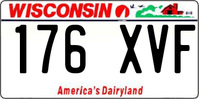 WI license plate 176XVF