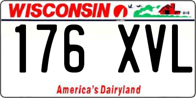 WI license plate 176XVL