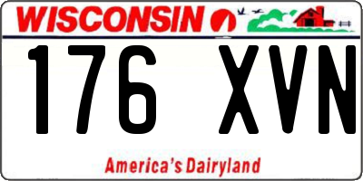 WI license plate 176XVN