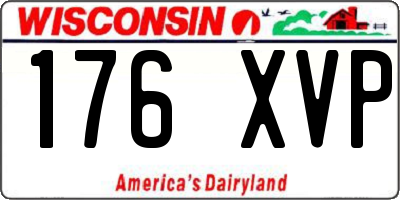 WI license plate 176XVP