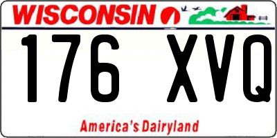 WI license plate 176XVQ