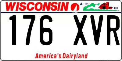 WI license plate 176XVR