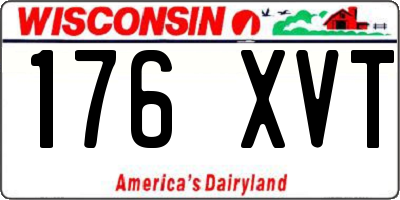 WI license plate 176XVT