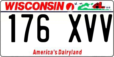 WI license plate 176XVV