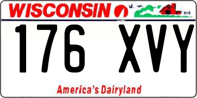 WI license plate 176XVY