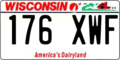 WI license plate 176XWF