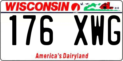 WI license plate 176XWG