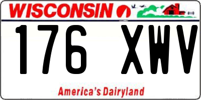 WI license plate 176XWV