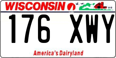 WI license plate 176XWY