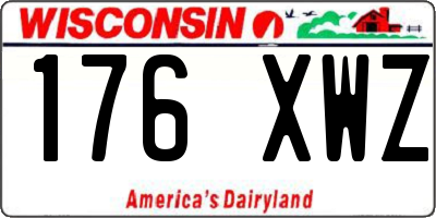 WI license plate 176XWZ