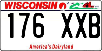 WI license plate 176XXB