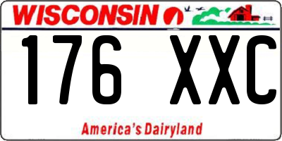 WI license plate 176XXC