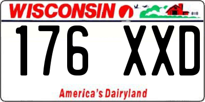 WI license plate 176XXD