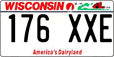 WI license plate 176XXE
