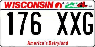 WI license plate 176XXG