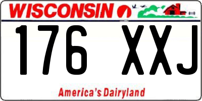 WI license plate 176XXJ