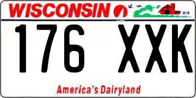 WI license plate 176XXK